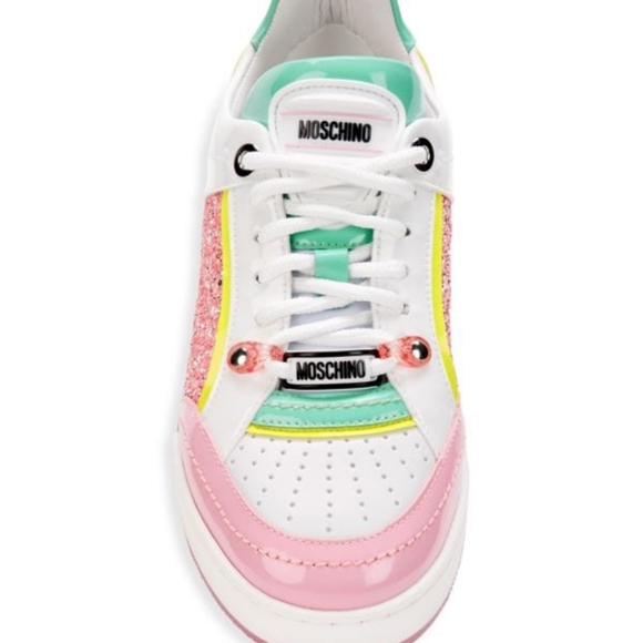 Mochino Couture Glitter Pink Multi women sneakers - Picture 7 of 7